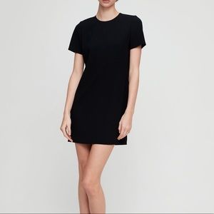 Aritzia black short sleeve dress